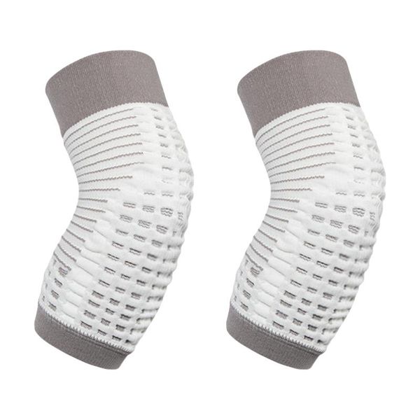 

elbow & knee pads 1 pair children fitness sport support brace breathable elastic leg sleeve for basketball football running, Black;gray