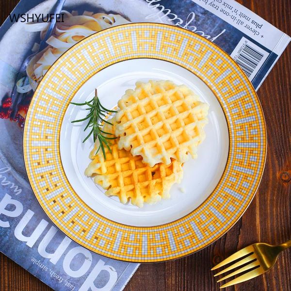 

dishes & plates european style bone china steak plate nordic home furnishing phnom penh tableware set, exquisite