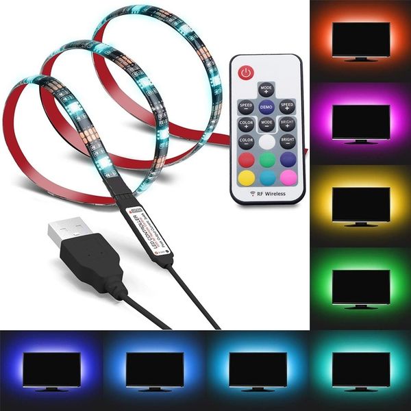 

usb with led5v5050 light bar rgb remote control colorful tv decorative background lamp