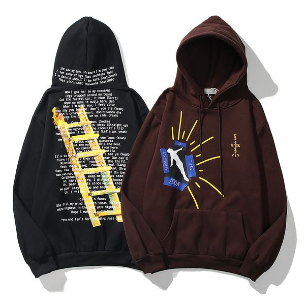 

outdoor hoodies letter hooded sweatshirt mens women designer pullover autumn winter sports clothing, Blue;black