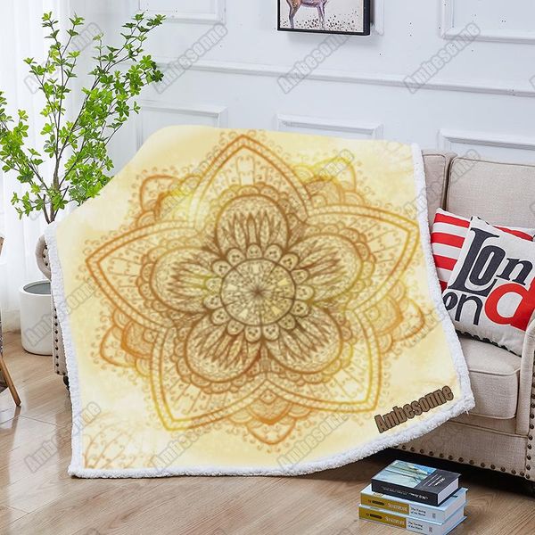 

blankets mandala blanket plush throw summer kids bed sofa soft cover picnic custom