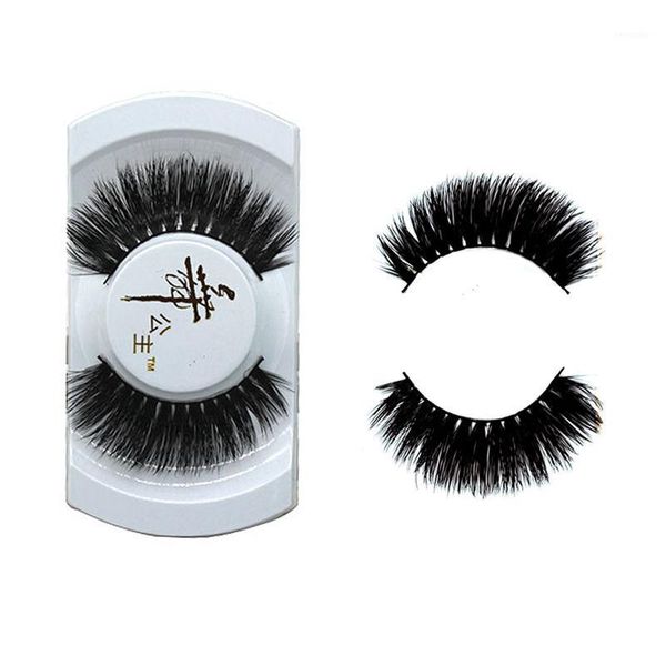 

wholesale- 1pair luxurious 100% real mink long natural thick eye lashes false eyelashes makeup tools1