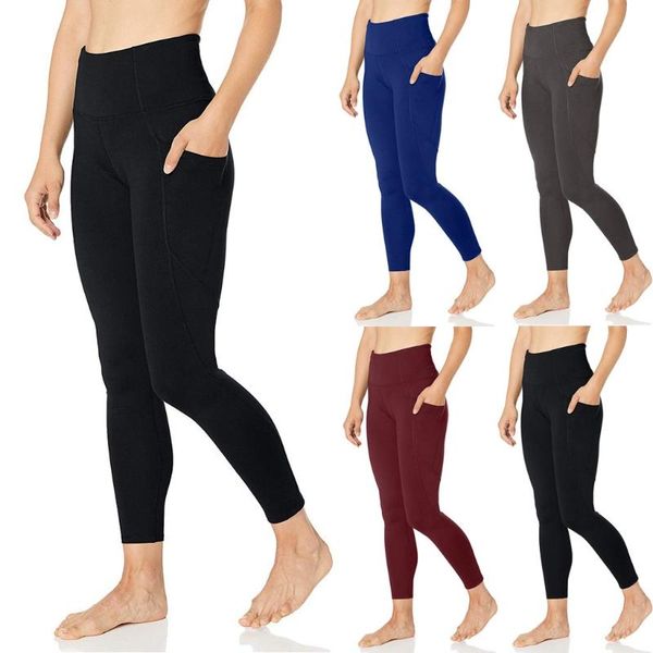 

women's pants & capris fashion fitness women leggings push up high waist pocket workout leggins 2021 casual mujer #4, Black;white