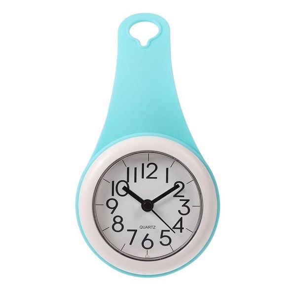 

waterproof wall clock bathroom mute suction cup hanging clocks