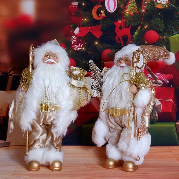 

decorative objects & figurines 30cm home ornaments big standing santa claus doll for christmas decoration year gift tree decor party supplie