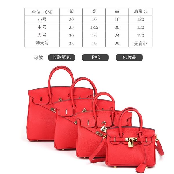 

outlet herme lychee pattern bag leather cow large capacity bride wedding bag kellys bag women's trend luxuryss des wan