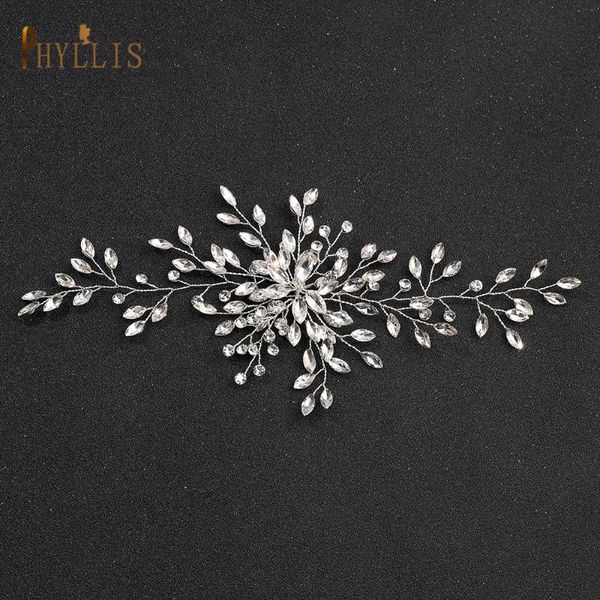 

Hair Clips & Barrettes A403 Luxury Bridal Rhinestone Headband Accessories Wedding Hairband Tiara Bohemian Headpiece Crystal Bridesmaid Headd, Golden;silver