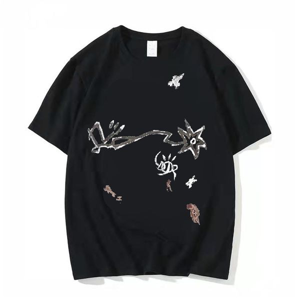 

designer t shirt summer short sleeve waves tee men women lovers luxury t-shirts fashion senior pure cotton size s-5xl#17, White;black