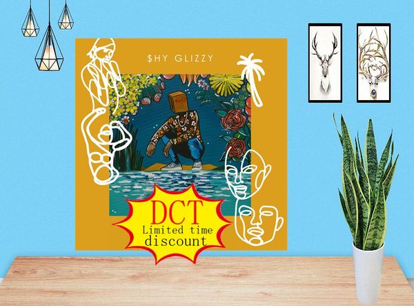 

waikiki flow shy glizzy album poster music cover silk art print