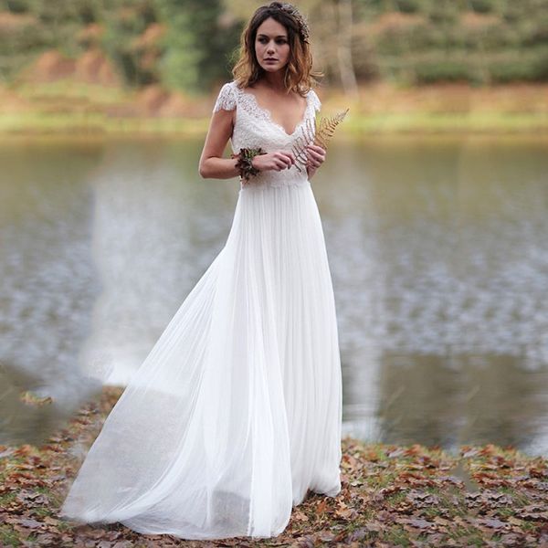 

summer boho beach evening dresses deep v neckline cap sleeves chiffon special occasion gowns for bride 2022 plus size vestido de novia, Black;red