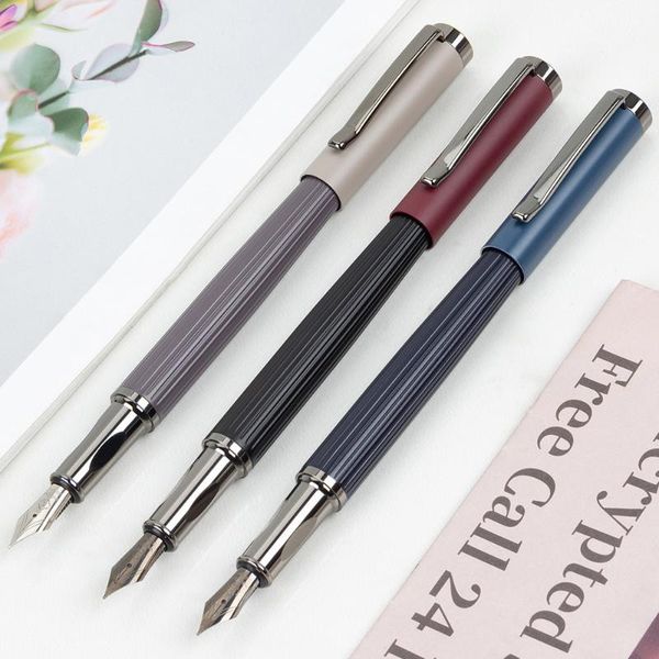 

fountain pens colored metal pen ink sac absorbing student writing stationery business meeting signing school celebration gifts