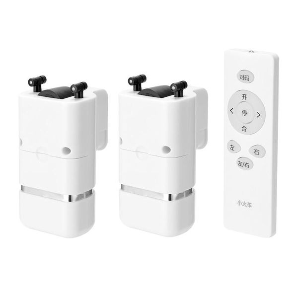 

smart home control electric curtains machine intelligent switch remote rod closer robot automatic,double open curtain
