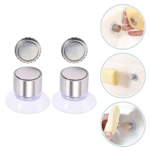 

soap dishes 2 sets of magnetic suction holders bar holder saver for home