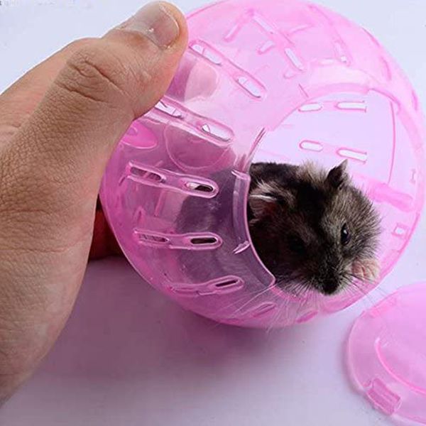 Plástico Pet Roedor Roedor Jogging Bola de Brinquedo Hamster Gerbil Rat Exercício Bolas Jogar Brinquedos 10cm 12cm