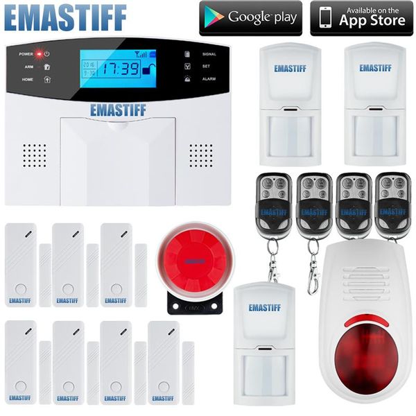 

alarm systems selling 100 wireless 8 wired,lcd screen,quad band,support english,russian,spanish,french home gsm sms security system