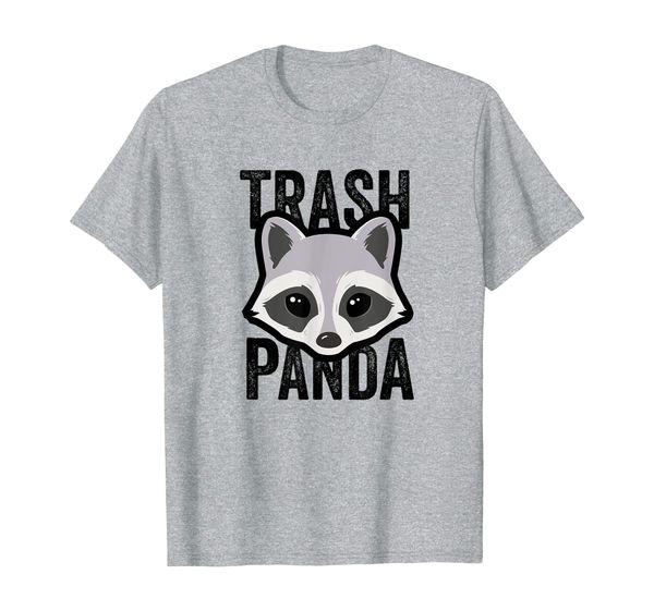 

trash panda - cute racoon t-shirt, White;black