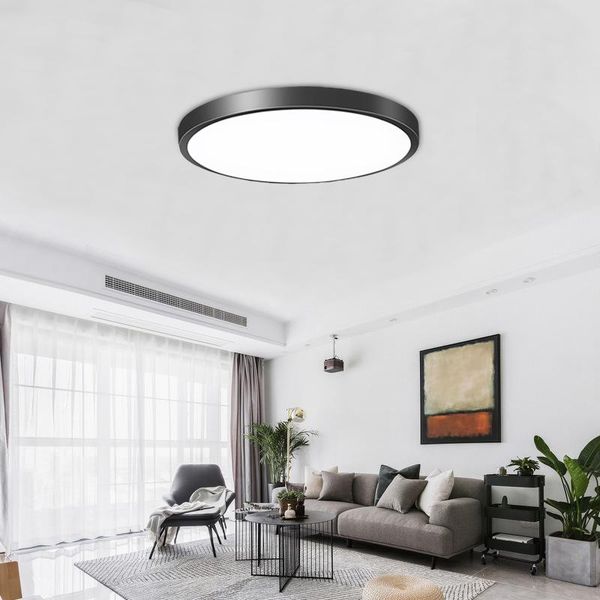 

ceiling lights led ultra thin modern lighting 16w fixture surface mounted remote control lamp living room bedroom home kitchen