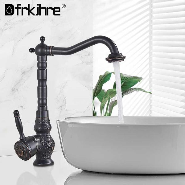 

bathroom basin sink faucet single lever swivel spout vintage carved deck mounted kitchen mixer tap cold faucets