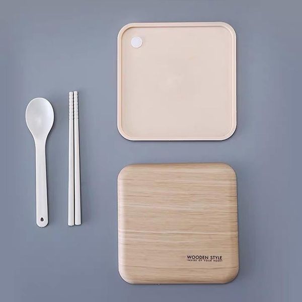 

dinnerware sets lunch box with cutlery set double layer leak proof picnic portable container aia99