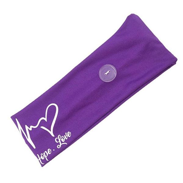 

hair accessories button headband face mask holder letters heart print sport headwrap