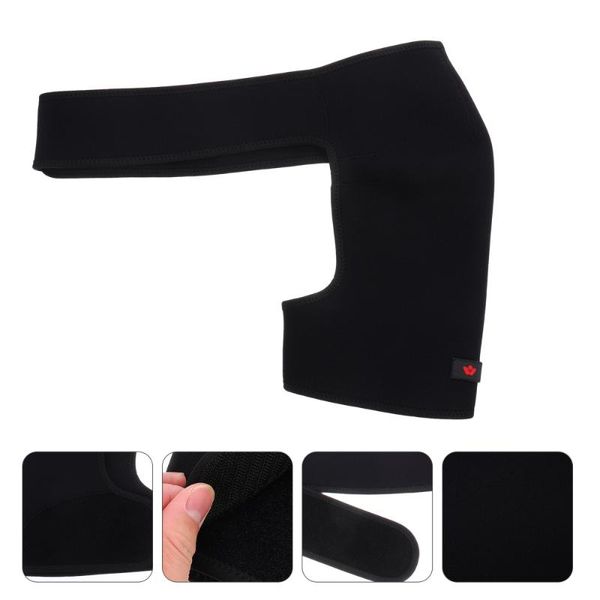 

back support 1pc shoulder bandage protector brace adjustable breathable strap, Black;blue