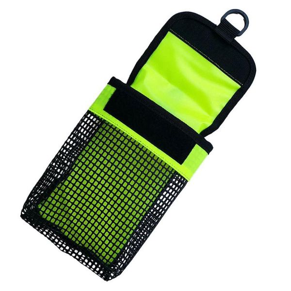 

pool & accessories water sports compact equipment diving pvc heavy duty buoy portable mesh bag pouch smb safety marker bolt snap holder
