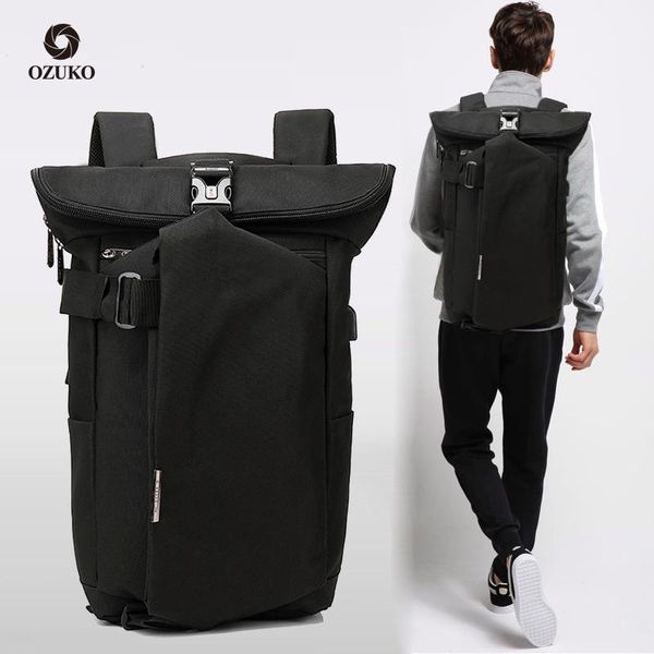 

backpack style men korean-style middle school students casual usb charging