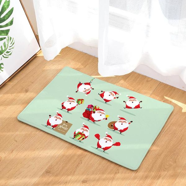 

christmas festival santa claus rug art style carpet for living room bedroom mat coffee table non-slip big floor carpets