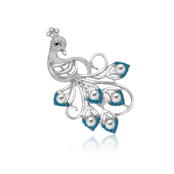 

pins, brooches exquisite fashion design peacock brooch style wild ladies boutique jewelry gift, Gray