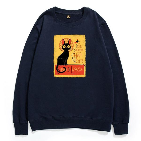

men's hoodies & sweatshirts witch service de livraison pullovers retro horror black cat graphic sweatshirt hip hop fun clothing harajuk