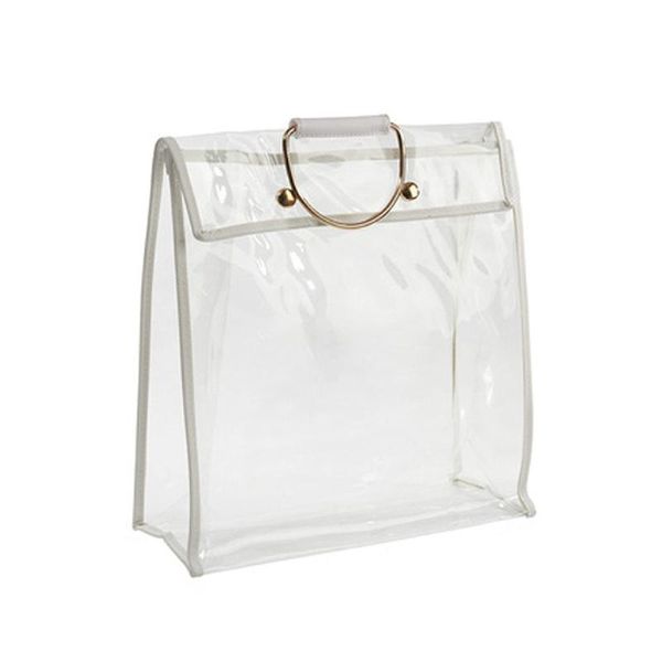 

storage bags dust-proof bag case organizer woman transparent handbag protector holder