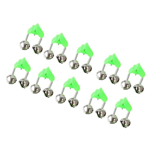 

fishing accessories 40pcs rod alarm clip style dual alert bells clamp tip twin