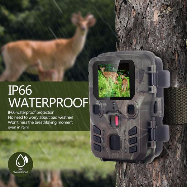 

mini trail camera hunting game 12mp 1080p outdoor wildlife scouting with pir sensor 0.45s fast trigger digital cameras