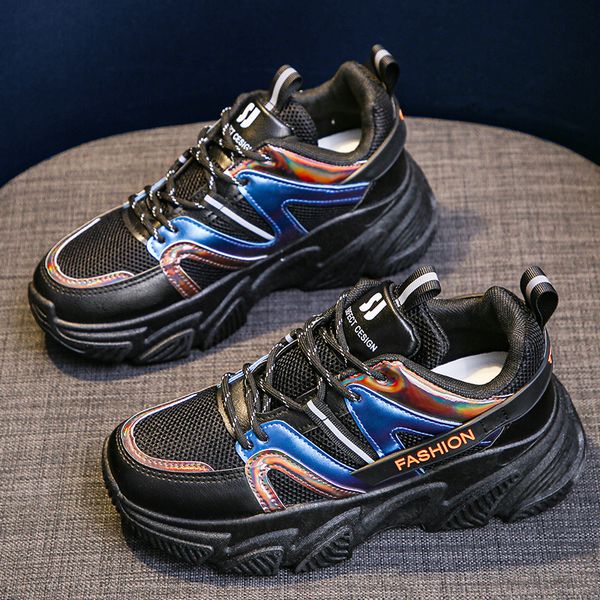 

Fashion Height Increasing Women Shoes Ins Popular Ladies Platform Sneakers Breathable Woman Casual Sport Shoes Zapatos De Mujer, Beige