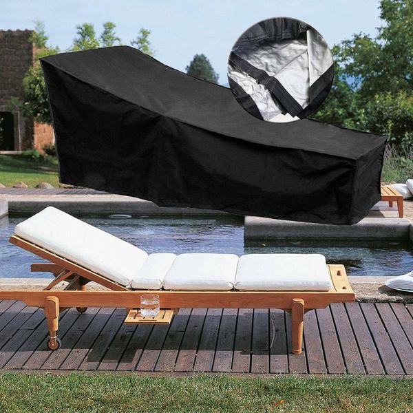 

waterproof furniture chaise lounge chair-cover wind-resistant cover for outdoor protection patio lawn rip resistant & durable chair covers