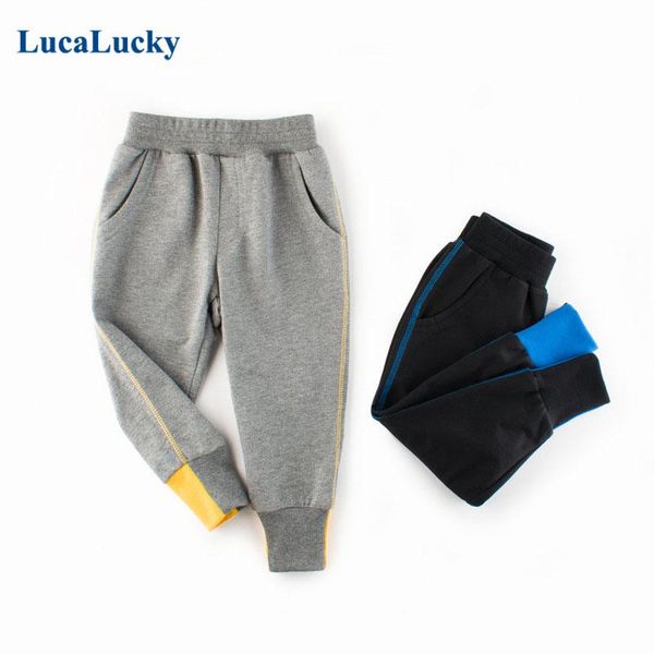 

trousers lucalucky kids sport pant toddler boys mid waist pants baby girls cotton clothes children spring autumn 2021 clothing, Blue