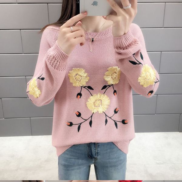 

women's sweaters spring sweater knitted from women long sleeve white neck pull female bat wing o ver blouses 6qma, White;black