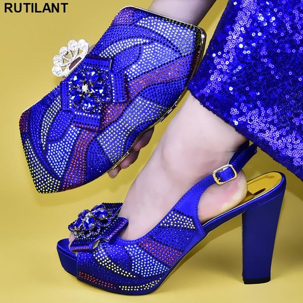

dress shoes ladies italian and bag set decorated with rhinestone appliques african for party, Black