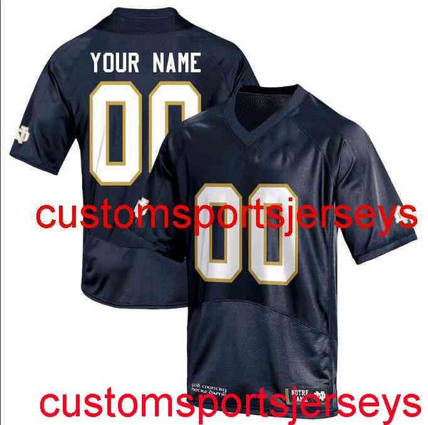 

stitched men's women youth custom name, number notre dame ncaa navy jersey xs-5xl 6xl, Black