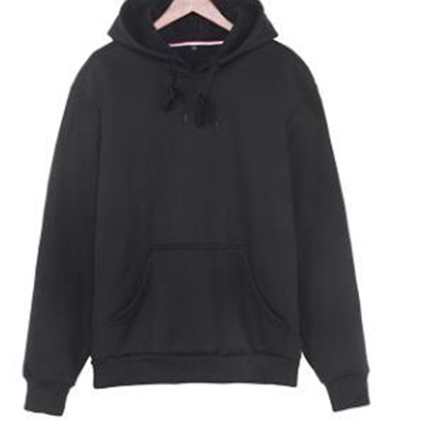 

autumn/winter cover is a blank men's hooded hoodie, Black;gray