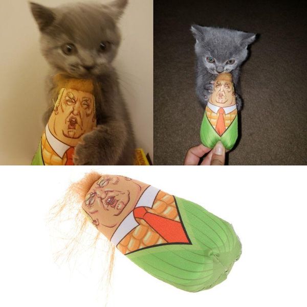 

cat toys stuffed plush corn pet kitten funny interactive teaser catnip squeaky