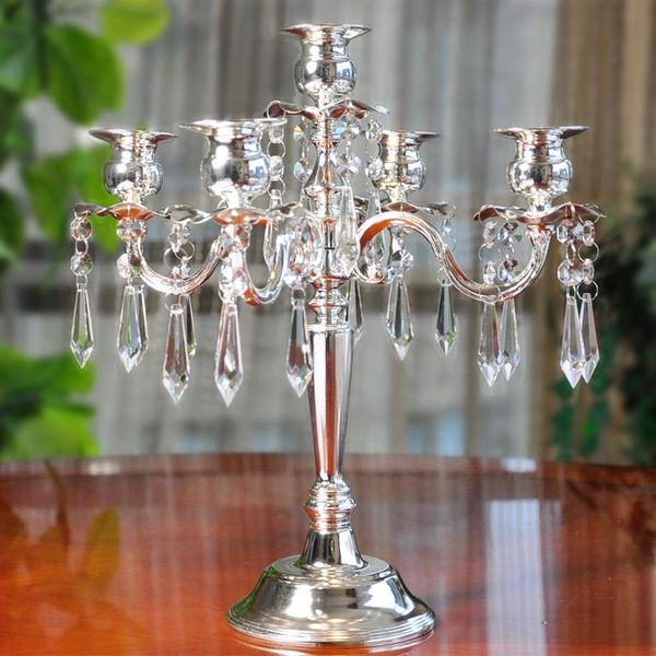 

nordic metal candlestick gold wedding decoration 5 arm candelabra dinner romantic centro de mesa birthday candle table fc176 holders