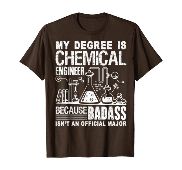 

my degree is chemical engineer shirt t-shirt, White;black