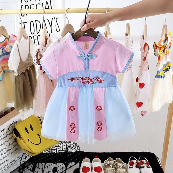 

girl's dresses born baby girl pink dress summer baptism princess 1 year old birthday, Red;yellow