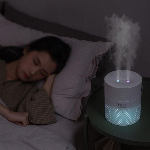 

humidifiers 1.1l wireless air humidifier diffuser for home usb rechargeable ultrasonic 4000mah battery mist maker led night light