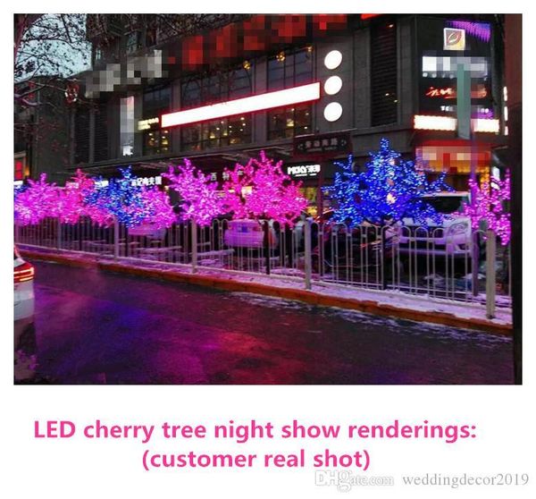 

christmas decorations arrival led cherry blossom tree lighting waterproof garden landscape decoration lamp for wedding party