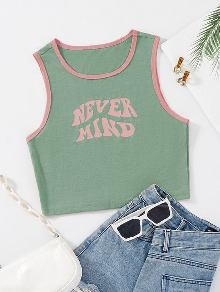 

slogan graphic contrast binding tank w6oc#, White