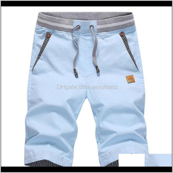 

mens clothing apparel drop delivery 2021 summer solid casual men cargo navy blue slim fit beach shorts plus size 4xl 9hl, White;black