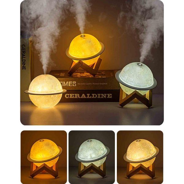 

humidifiers humidifier planet with light household aroma diffuser night 880ml automatic power-off usb for home