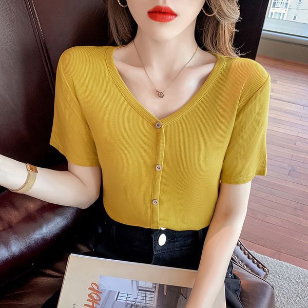 

t-shirt modal women's 2021 new spring and summer short sleeve t-shirt high waist slim cotton jacket, White
